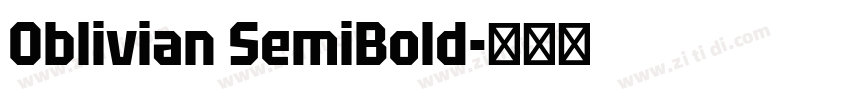 Oblivian SemiBold字体转换